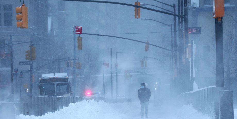 непогода в сша, снегопад в нью-йорке, погода в сша,