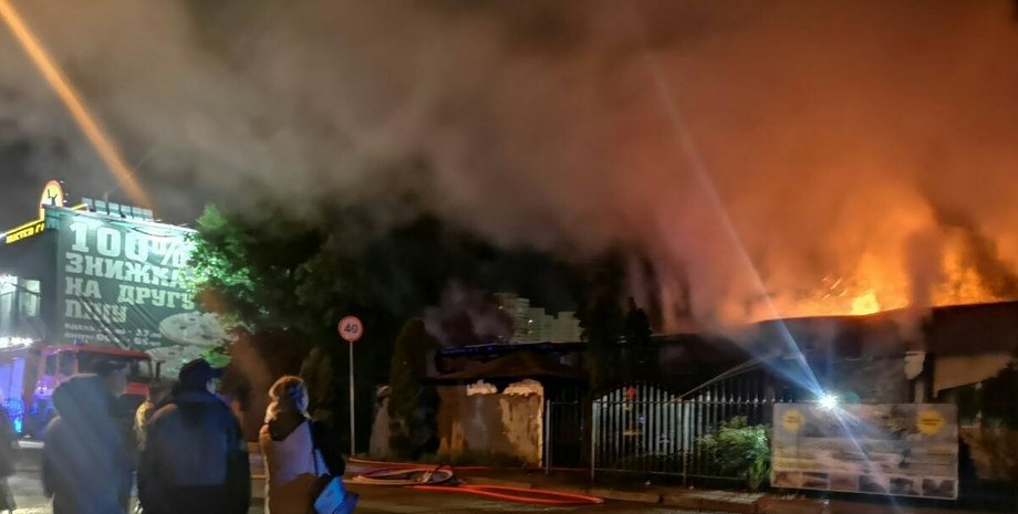 Пожар, Киев, ресторан