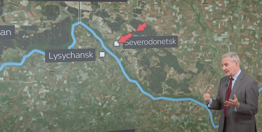 Сєверодонецьк на карті