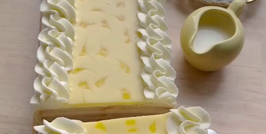 лимонный торт, десерт, выпечка