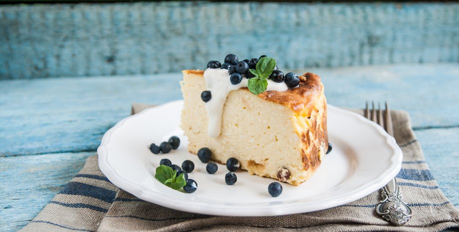 сирна запіканка, запіканка з кисломолочного сиру, смачна запіканка