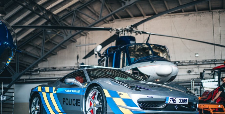 полицейский феррари, Ferrari 458 Italia, суперкар Ferrari, полицейский Ferrari