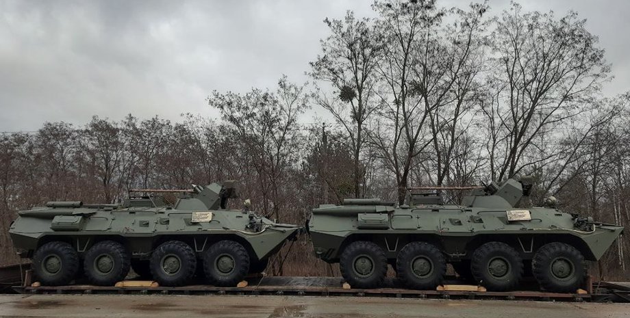 Російські БТР, військова техніка, техніка, ЗС РФ, окупанти