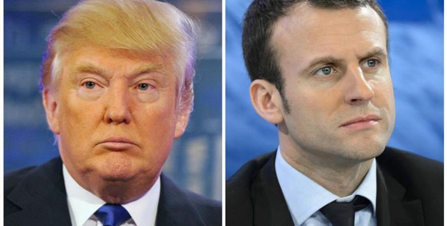 Дональд Трамп и Эммануэль Макрон/Фото с сайта trend.az