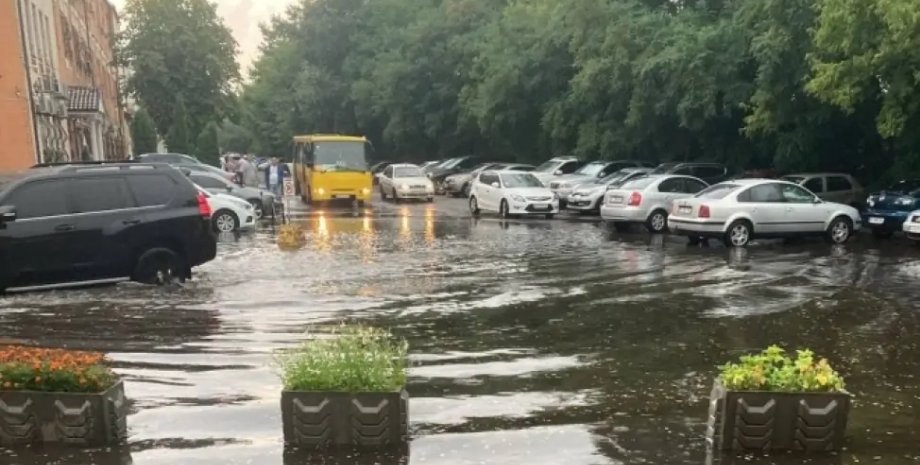 Киев под водой