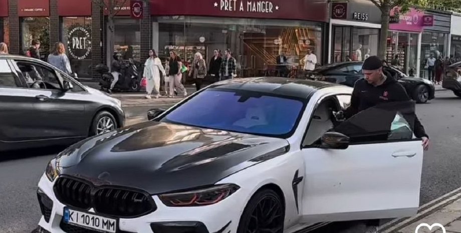 Авто Мудрика, Михайло Мудрик, BMW M8 GranCoupe, BMW M8