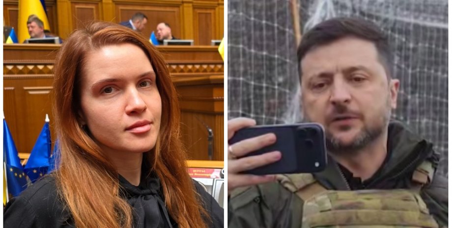 Мар'яна Безугла і Володимир Зеленський