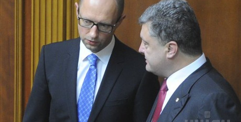 Арсений Яценюк и Петр Порошенко / Фото: УНИАН