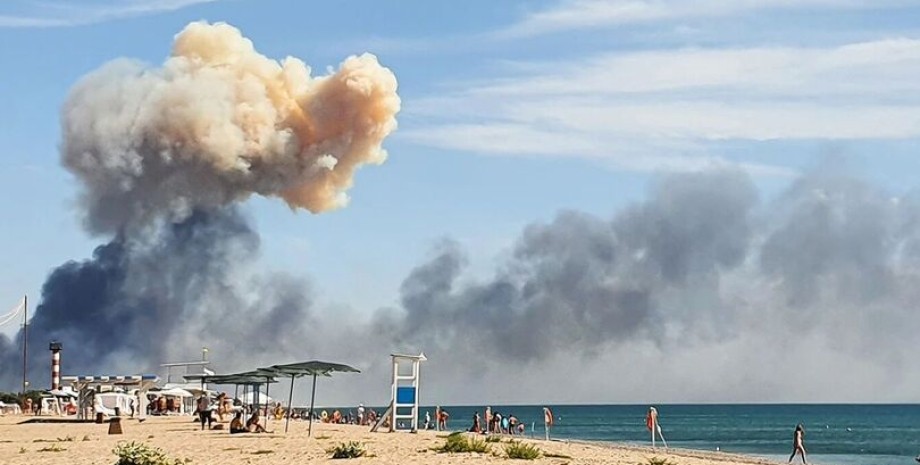 вибух у Криму, пляж, море