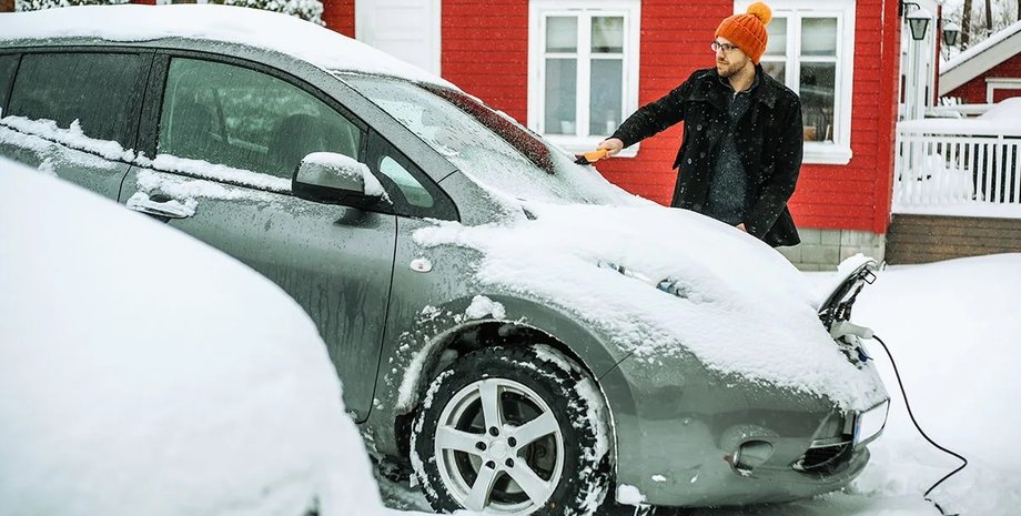 електромобіль взимку