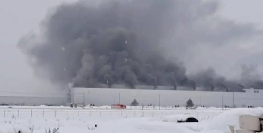пожар на заводе в калуге