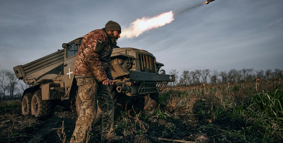 всу, работа всу на фронте, град, установка рсзо