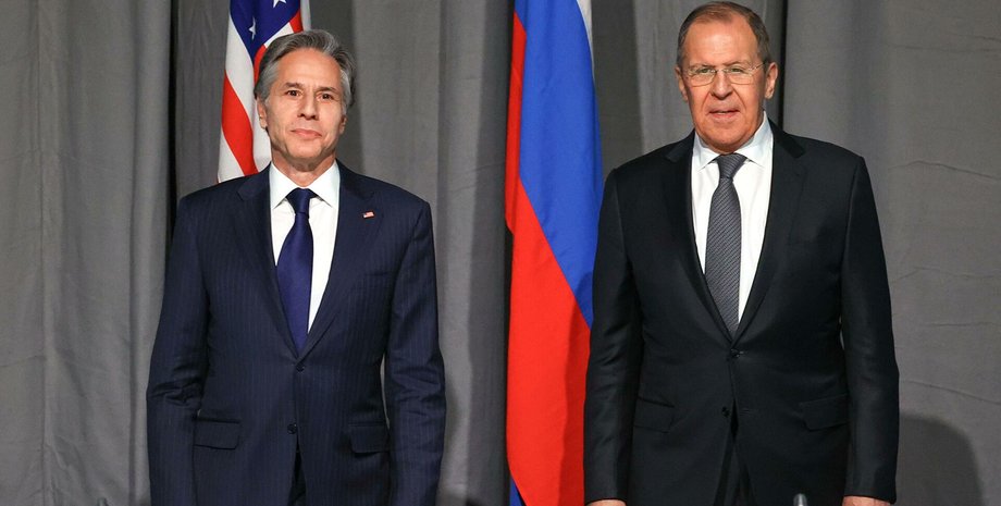 энтони блинкен, сергей лавров, встреча
