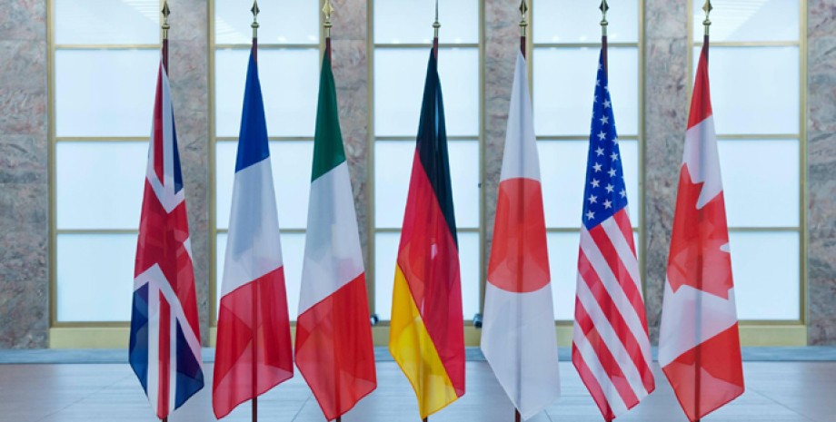 G7, прапори, країни великої сімки, гарантії безпеки