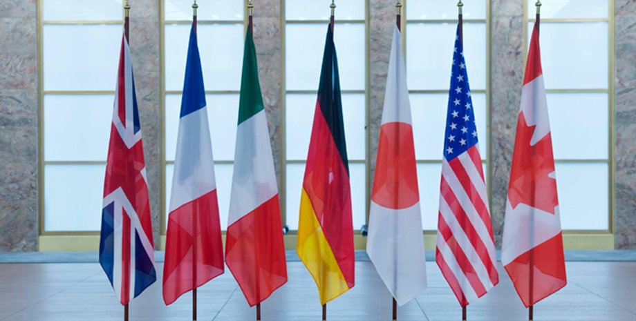 Флаги стран "Большой семерки", фото