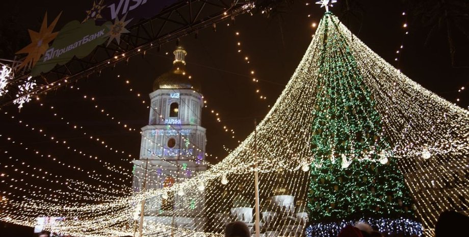 елка 2021, елка в Киеве, новогодние локации, владимирская горка, аллея художников, контрактова