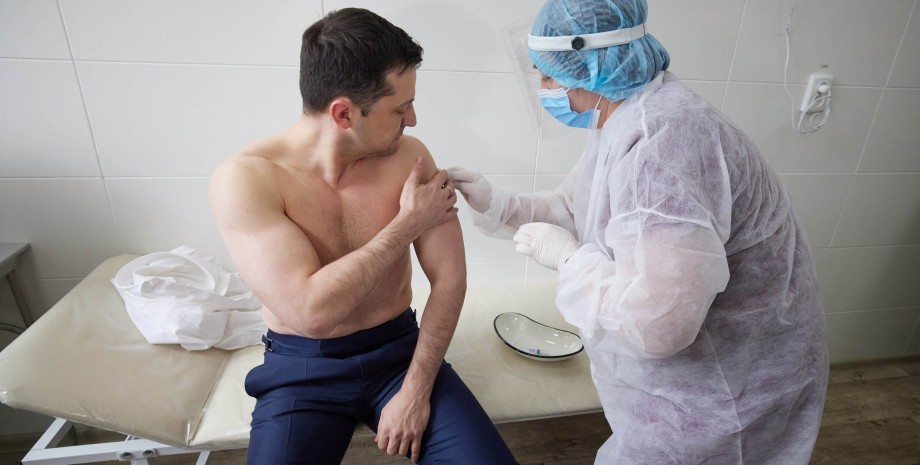 Володимир Зеленський, вакцинація від ковід, коронавірус в Україні