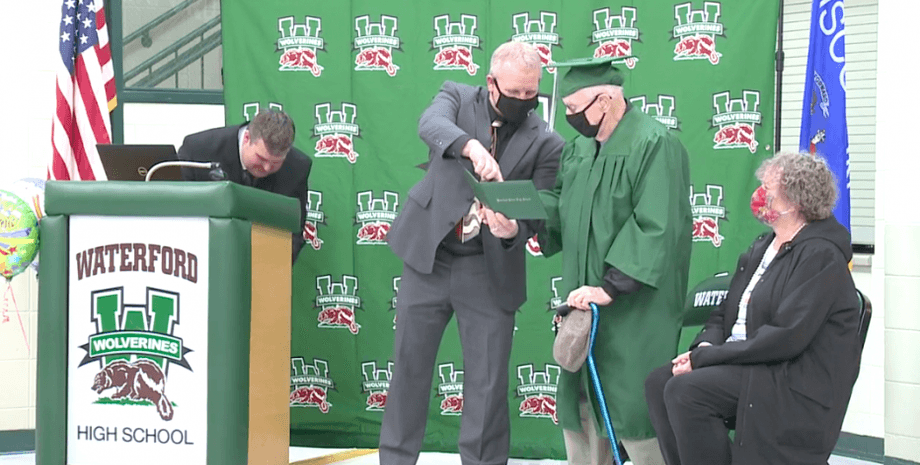 сша, школа, диплом, ветераны, вторая мировая война