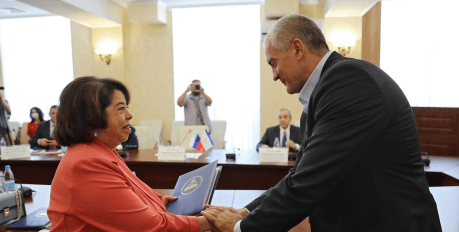 посол Никарагуа , Сергей Аксенов, глава аннексированного Крыма