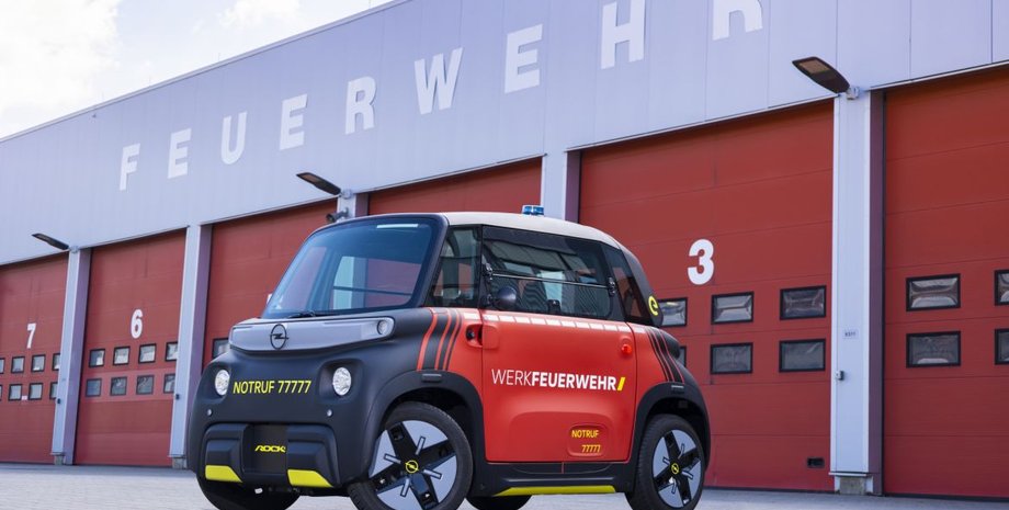 Opel Rocks-e 2022, новий Opel Rocks-e, електромобіль Opel Rocks-e, пожежний автомобіль, Citroen Ami