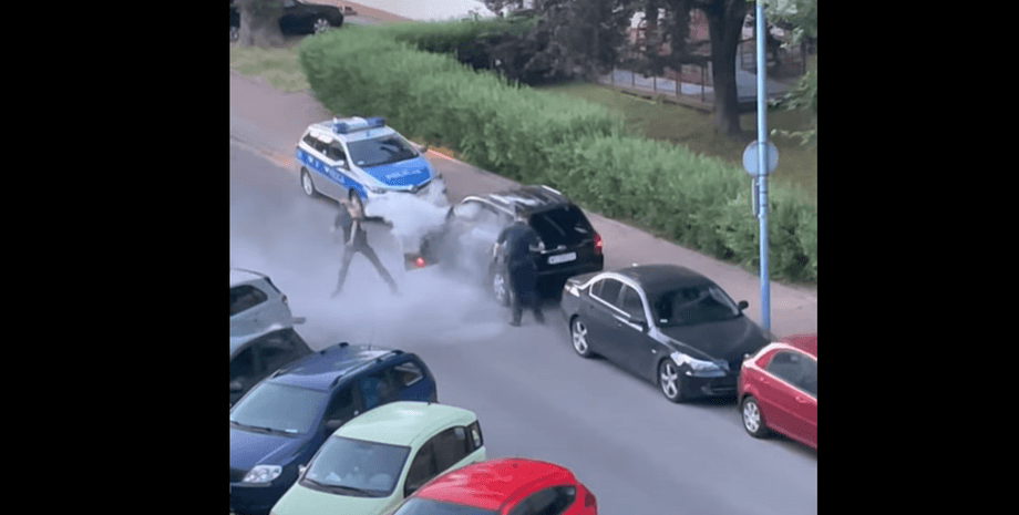 задержание, польша, украинец, автомобиль, фото