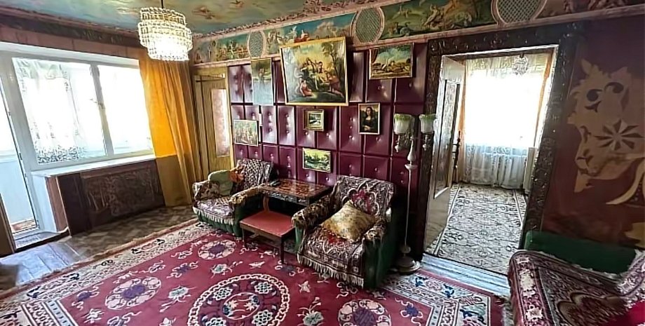 Квартира, аренда квартиры, роспись на стенах, роспись на потолке, интерьер, дизайн