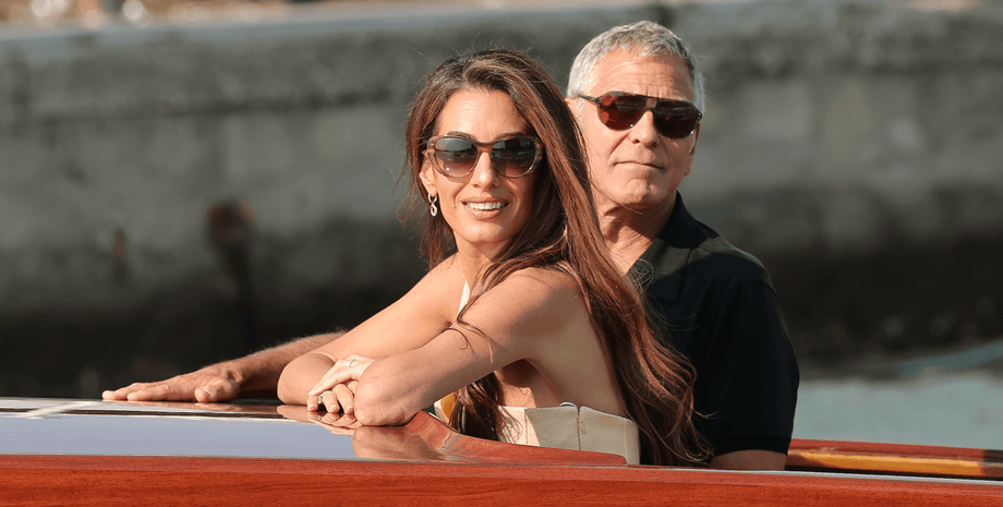 Джордж и Амаль Клуни прибыли в Италию перед Венецианским кинофестивалем