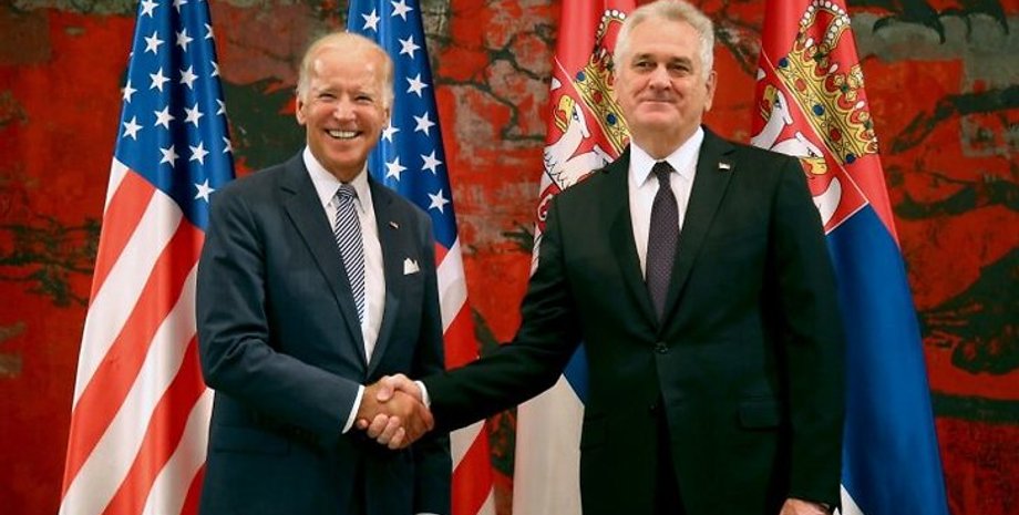 Джозеф Байден и Томислав Николич / Фото: Пресс-служба президента Сербии