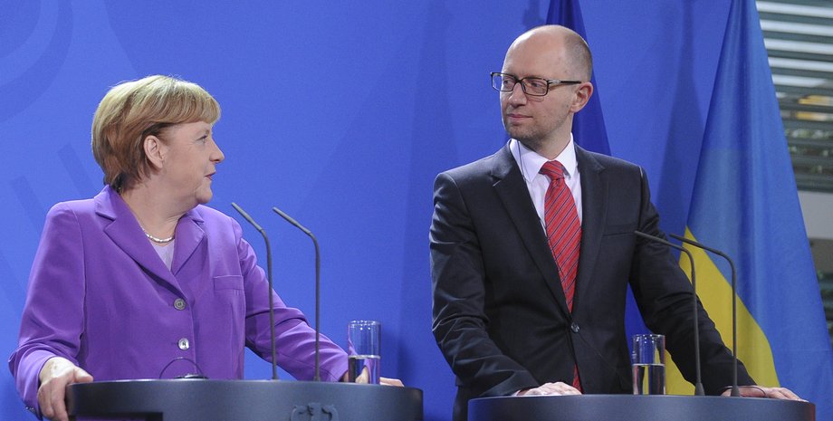 Арсений Яценюк и Ангела Меркель / Фото: пресс-служба Кабмина