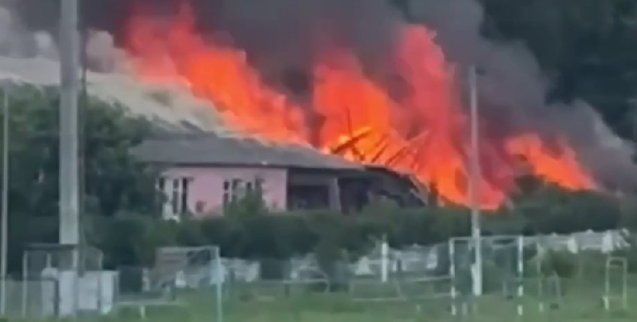 Удар по Белгородской области Белгородская область, пожар, война, фото