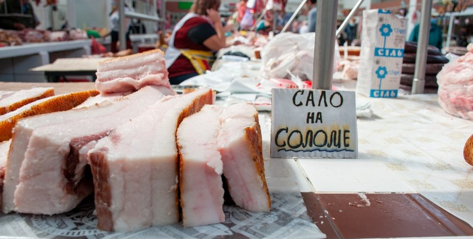 сало, свиное сало, свинина, свинина, мясо, рынок