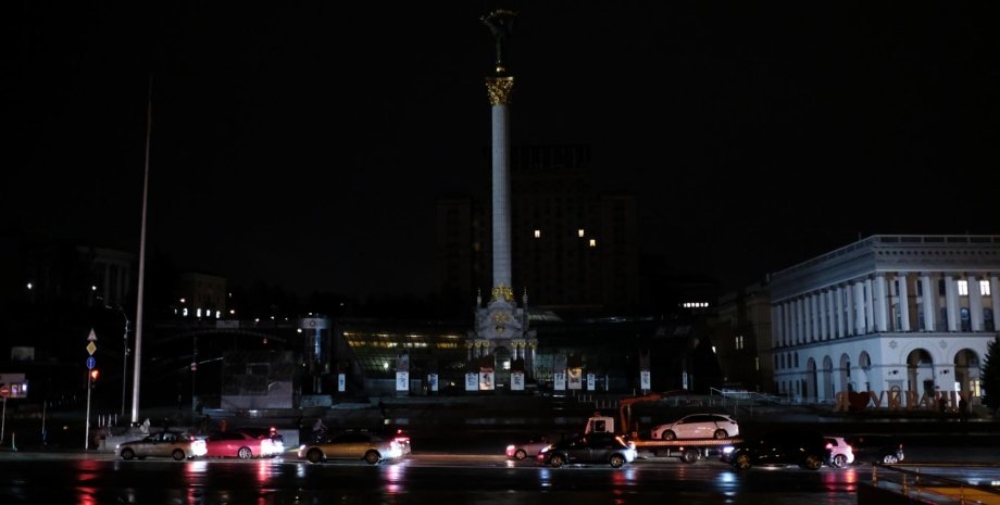 Київ без світла, Майдан Незалежності