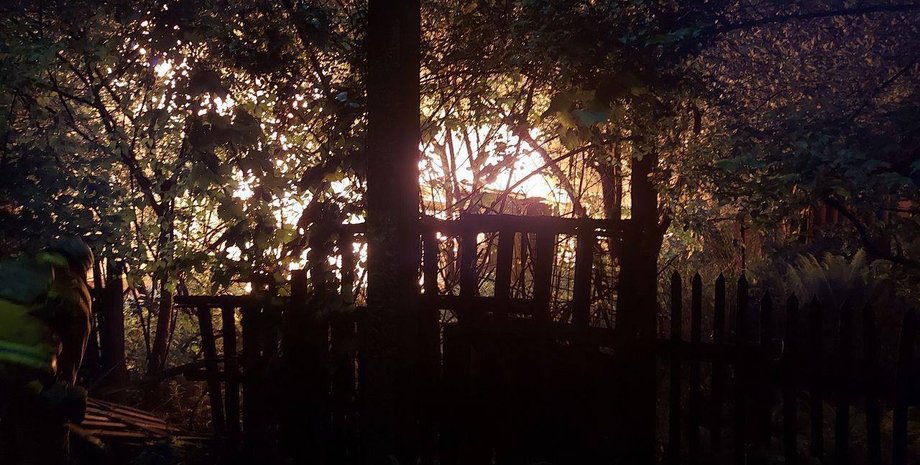 Пожар в Киеве, фото