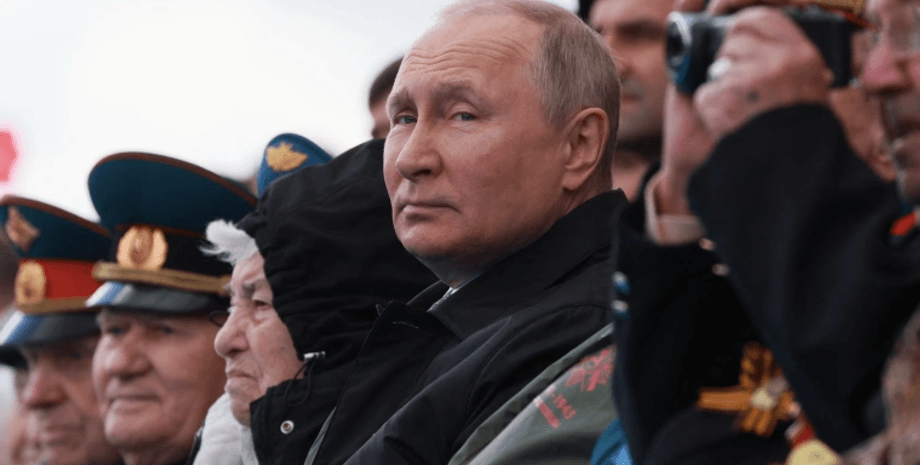 Владимир Путин на параде. москва парад,