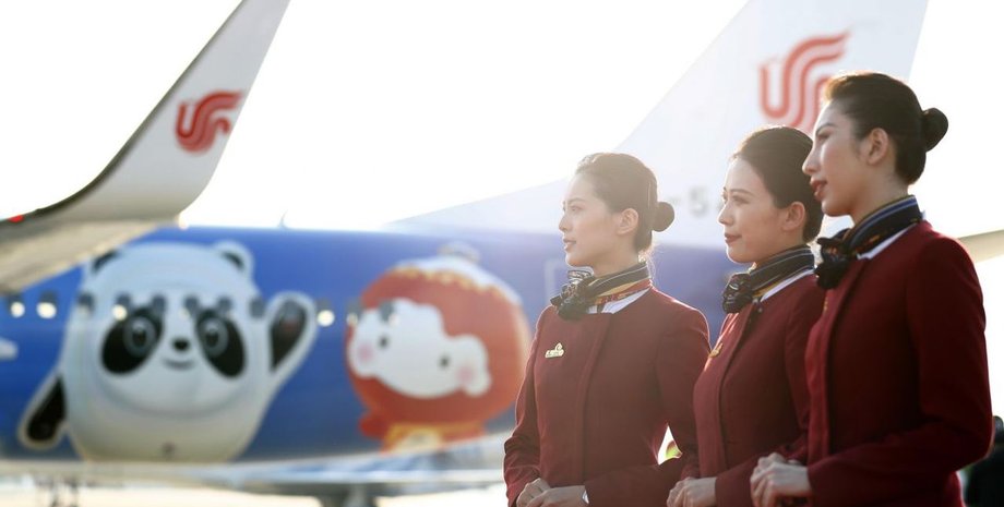 стюардессы, аэропорт, самолет