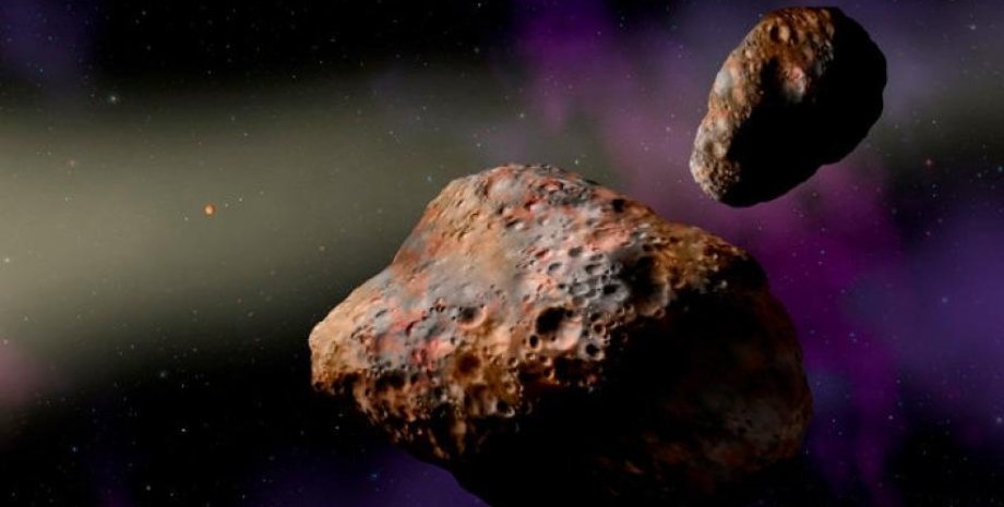 Бинарный астероид Патрокл и Менетий. W.M. Keck Observatory/Lynette Cook