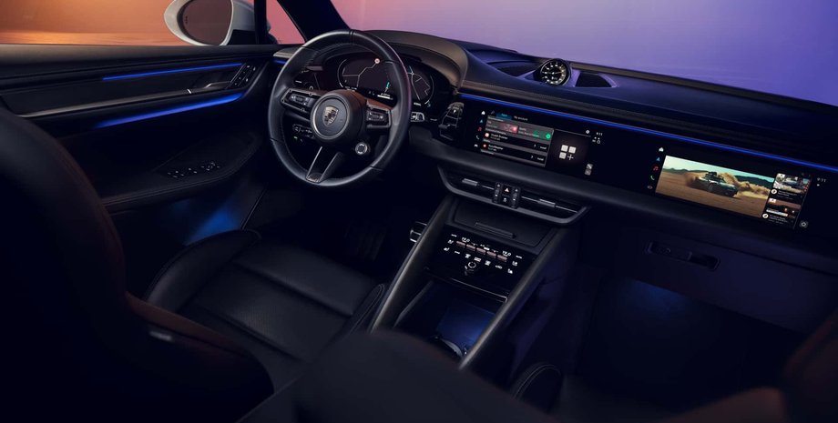 салон Porsche Macan, Porsche Macan, Porsche Macan 2024, новый Porsche Macan, электромобиль Porsche