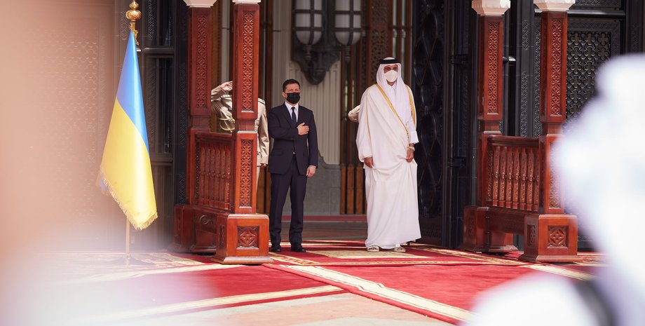 визит зеленского в катар, катар на встрече с эмиратом катара