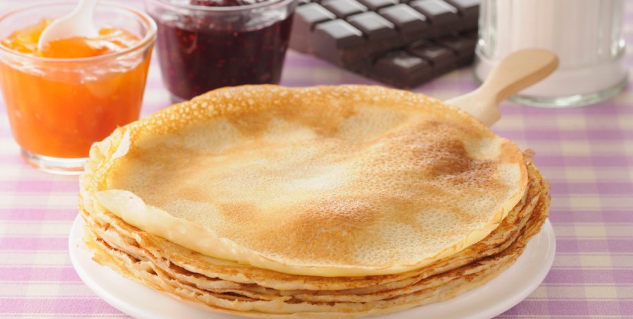 Швидкі млинці на кукурудзяному крохмалі, млинці, млинці рецепт