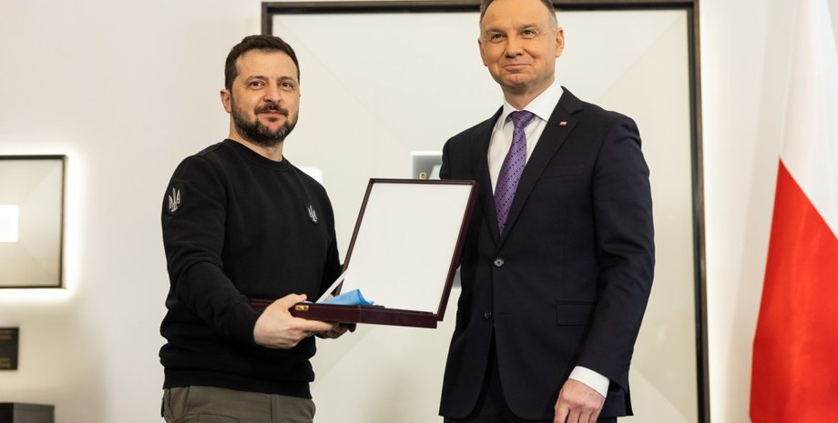 Владимир Зеленский, Анджей Дуда, визит в Варшаву, Польша, награда, орден Белого Орла