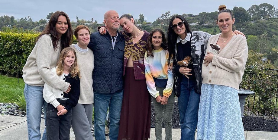 Брюс Уиллис, семья, деми мур, дочери брюса уиллиса