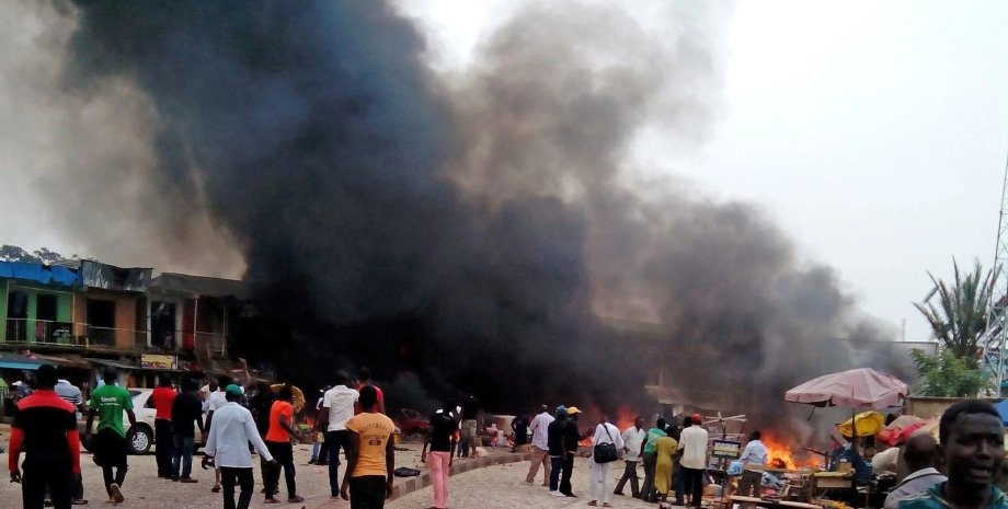 Взрыв в мечети в Нигерии / Фото: hewestafrica.com