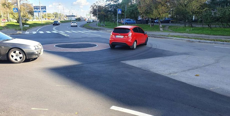 Кольцевая развязка, развязки в киеве, Кольцевые развязки малого радиуса, Кольцевые развязки, новые развязки