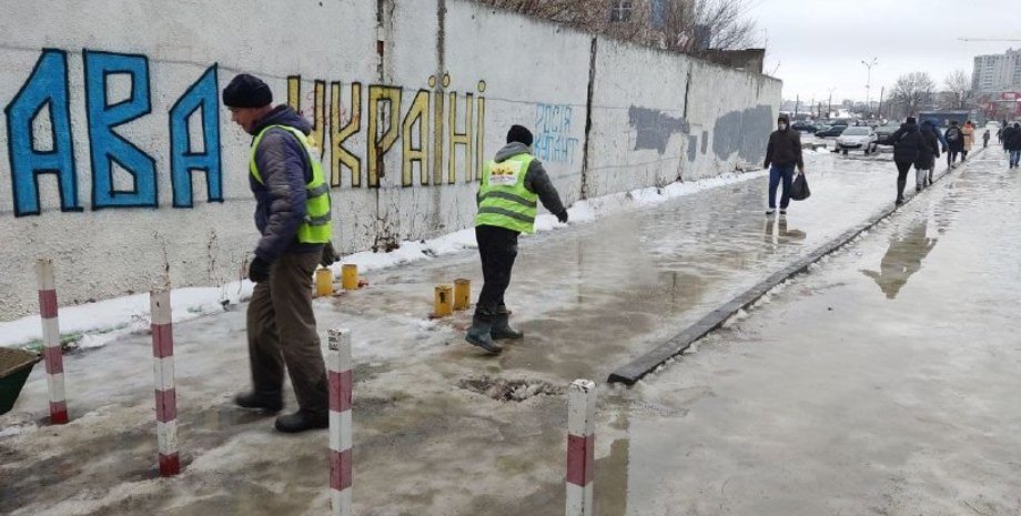 Харьков, гололед