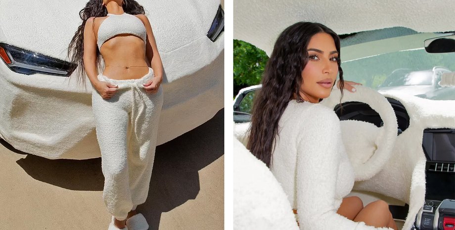 Ким Кардашьян шерстяной Lamborghini Urus