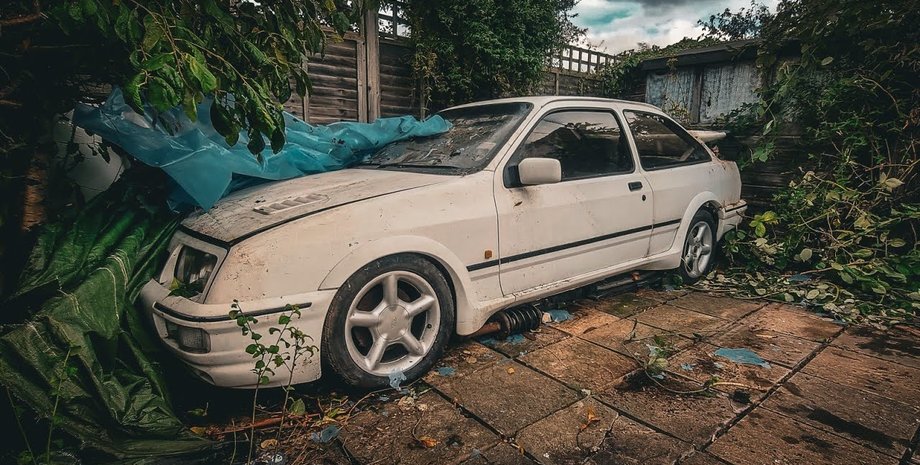 Ford Sierra RS Cosworth, Ford Sierra, Ford Sierra Cosworth, заброшенные авто