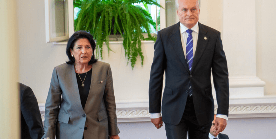 Саломе Зурабишвили, Гитанас Науседа, президент Грузии, президент Литвы