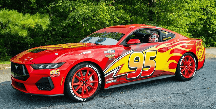 Ford, Ford Mustang GT, Молния МакКуин, Тачки, Авто, Автомобили, Спорткар, Тюнинг, Фото