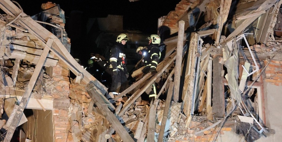 The Kharkiv Ova reported that four apartment buildings were damaged as a result ...