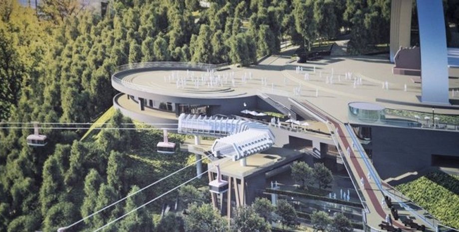 Концепция канатной дороги в Киеве/Фото: kiev.klichko.org